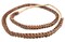 The Bead Chest Real Snake Vertebrae Beads from Africa 7mm Nigeria African Brown Interlocking Bone Large Hole 32-34 Inch Strand Handmade